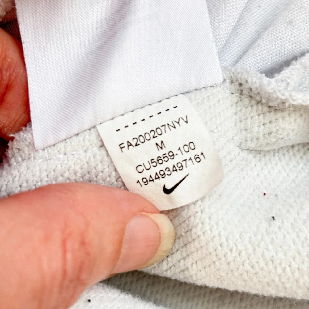 Nike Women Funnel Neck Pullover Sweatshirt Size M Vertical Logo Cozy